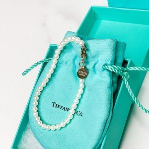 Tiffany & Co Pearl Bracelet, Sterling Silver